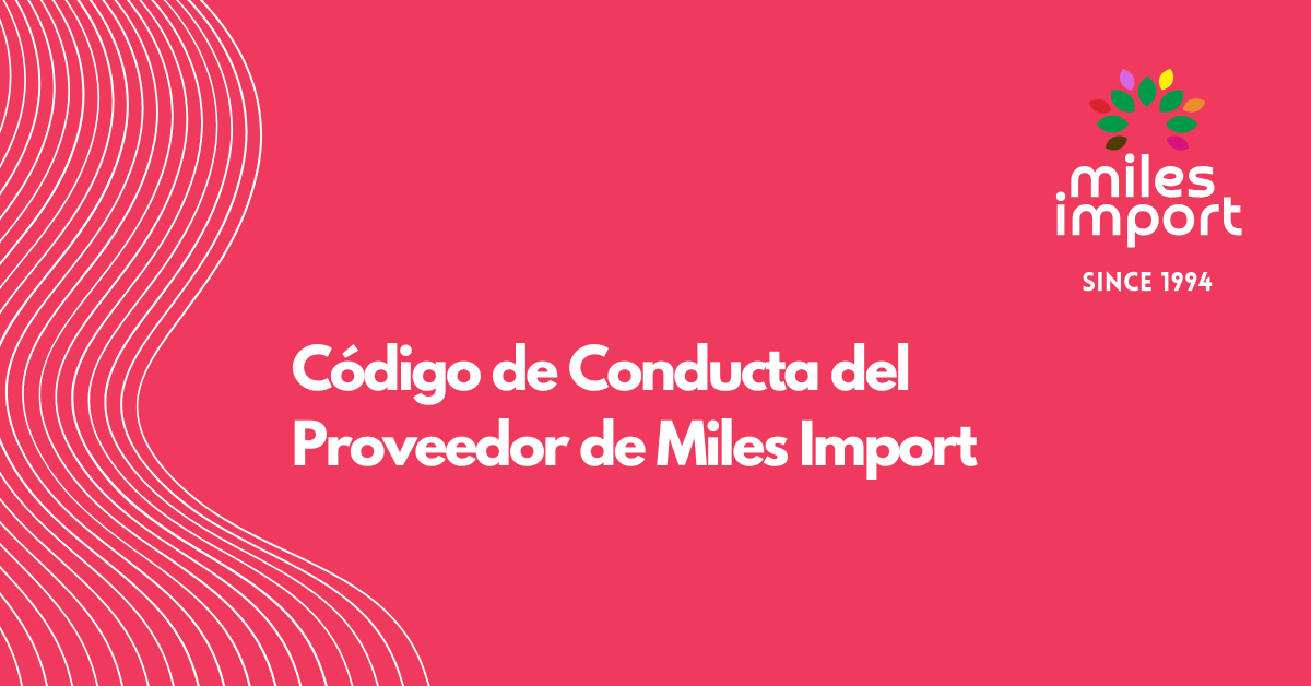 Código de Conducta de Proveedores